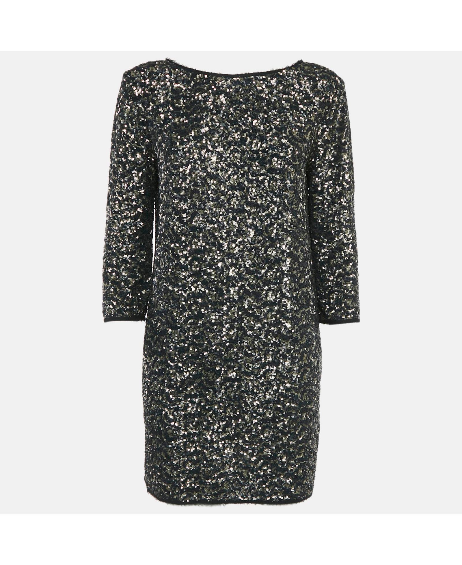 Pre-Owned Zadig & Voltaire Women's Pre-Owned Zadig and Voltaire Deluxe Black/gold Sequin Rousse Mini Dress