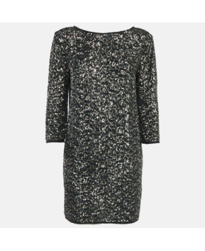 Pre-Owned Zadig & Voltaire Women's Pre-Owned Zadig and Voltaire Deluxe Black/gold Sequin Rousse Mini Dress