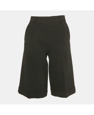 Шорты Moschino Women's Couture Black Crepe Bermuda Shorts Pre-Owned