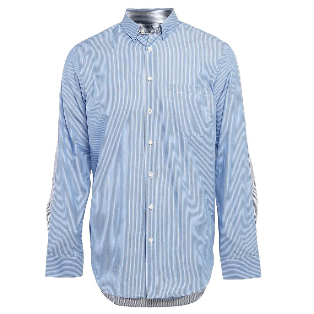 Рубашка Zadig & Voltaire Men's Blue Stripe Cotton Button Front