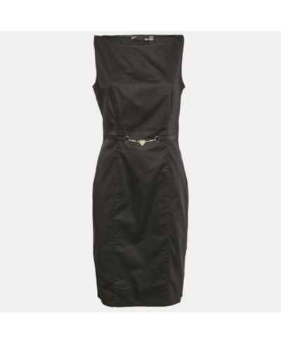 Женское черное хлопковое платье Love MOSCHINO Pre-Owned