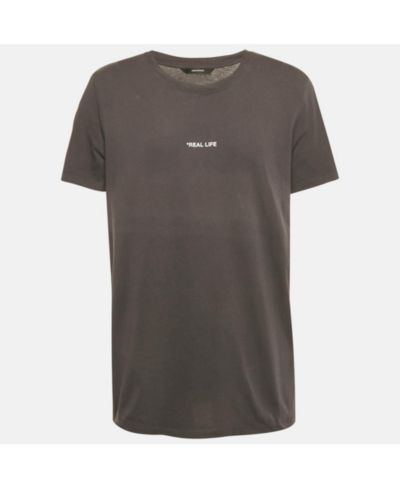 Б/у футболка Zadig & Voltaire Men's Grey Ted Photoprint Jersey Real Life