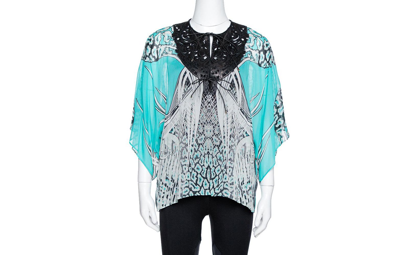 Женская футболка Pre-Owned Roberto Cavalli Beige Cotton And Modal