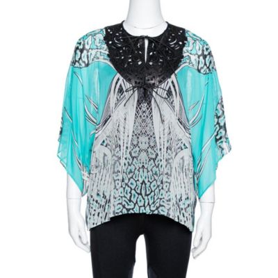 Женская футболка Pre-Owned Roberto Cavalli Beige Cotton And Modal