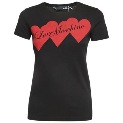 Женская футболка Love Moschino с логотипом из хлопка
