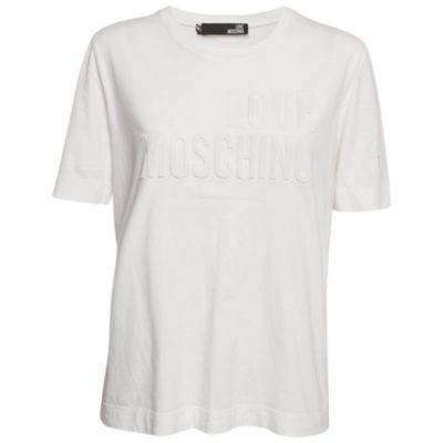 Pre-Owned Love Moschino Женская синяя полосатая джинсовая рубашка с пуговицами
