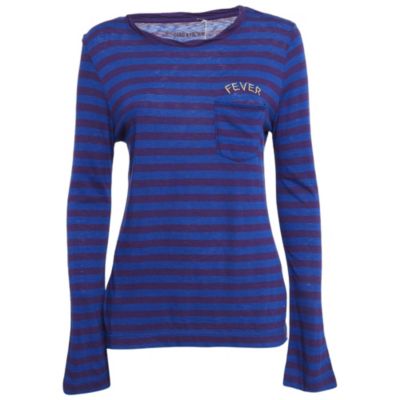 Женская футболка Pre-Owned Zadig & Voltaire Striped Jersey Regy