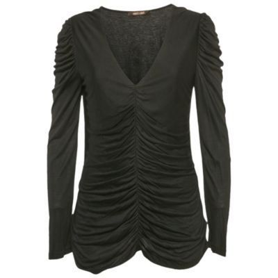 Pre-Owned Roberto Cavalli Women's Ruched Jersey Top