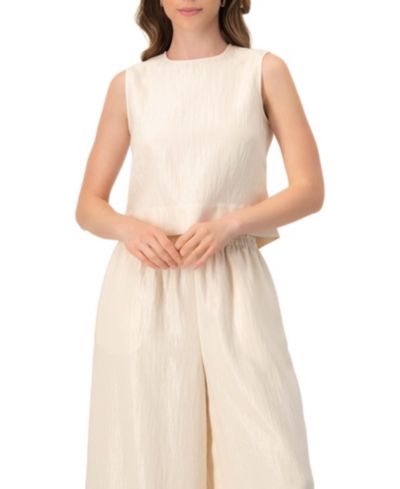 Ivonne Women's Sleeveless Round Neck Top
