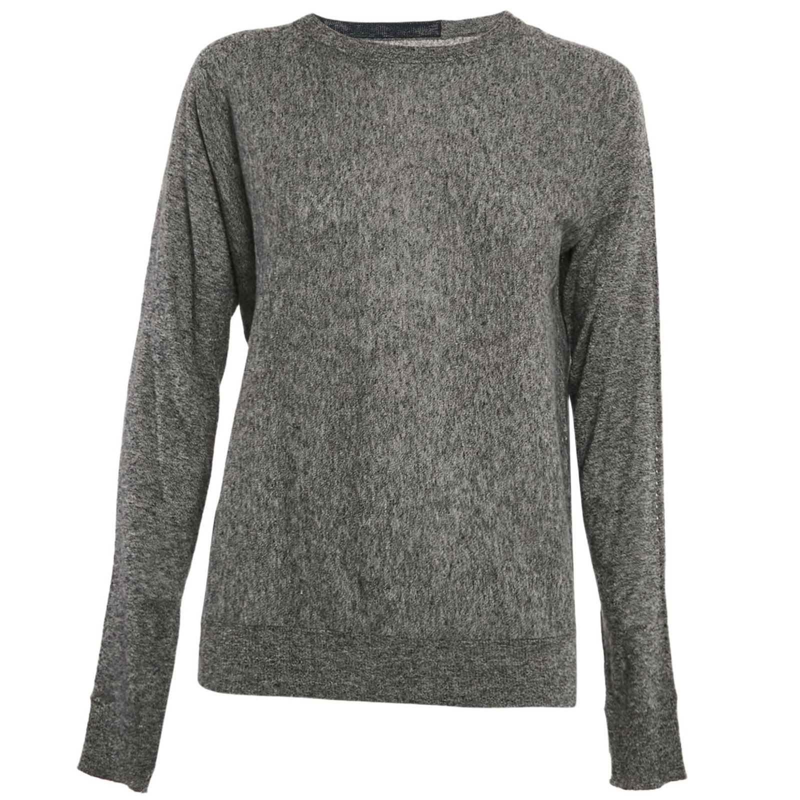 Pre-Owned Zadig & Voltaire Women's Grey Cashmere Full Sleeve Crisp Sweater