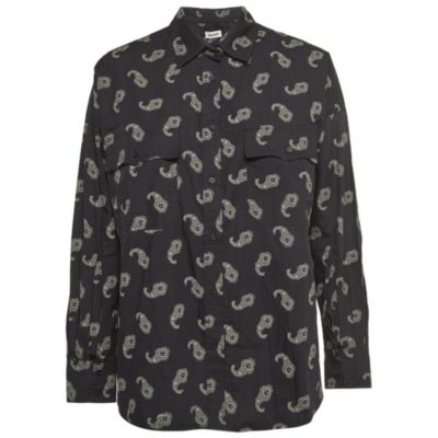 Женская рубашка Zadig & Voltaire Black Tamara Paisley Print Cotton Oversized