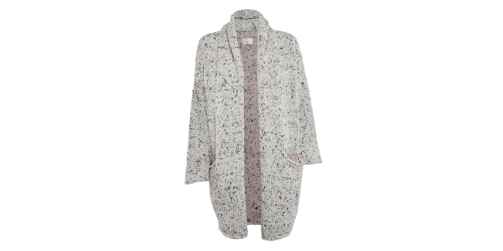 Pre-Owned Zadig & Voltaire Women's Grey Knit Open Front Cardigan