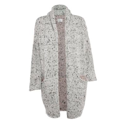 Женский серый вязаный кардиган Pre-Owned Zadig & Voltaire с открытым передом