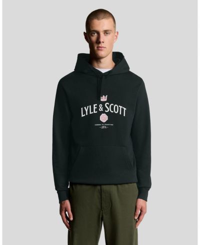 Мужское худи Lyle & Scott с графическим принтом Cheers To Tradition