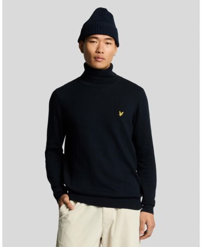 Lyle & Scott мужской джемпер с высоким горлом из хлопка и мериноса