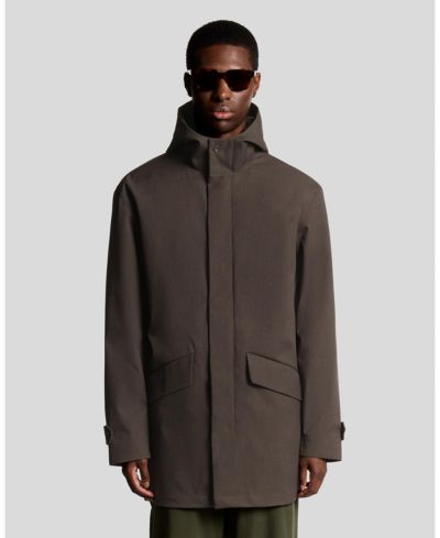 Lyle & Scott мужская парка с длинным рукавом и капюшоном в военном стиле