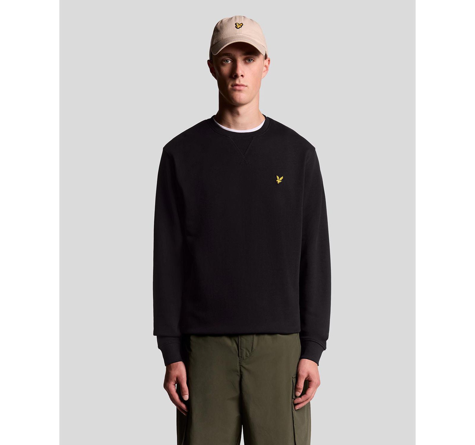 Мужской Lyle & Scott Panelled Hybrid Quarter Zip Sweatshirt