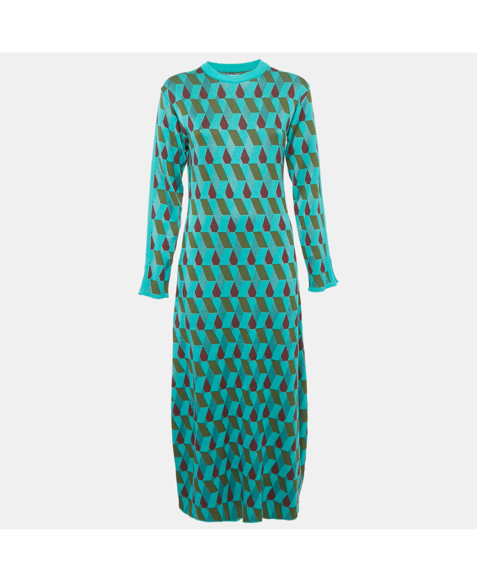 Женское платье Pre-Owned La DoubleJ Green Jacquard