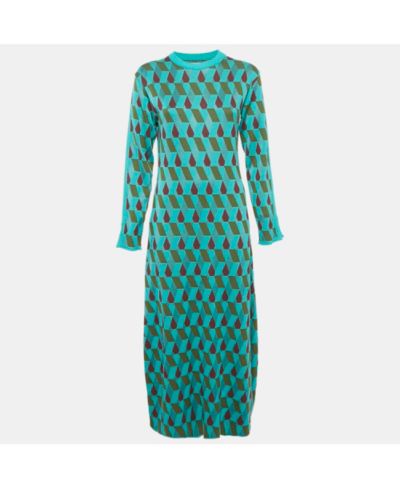 Женское платье Pre-Owned La DoubleJ Green Jacquard