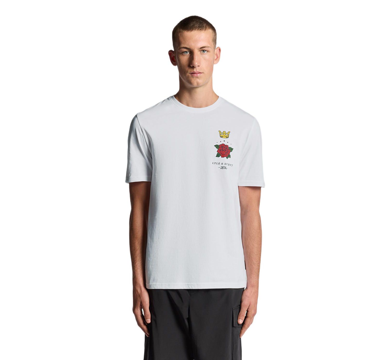 Мужская футболка Lyle & Scott Rose And Crown Graphic