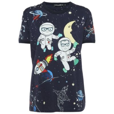 Pre-Owned Dolce & Gabbana Women's Pre-Owned Dolce and Gabbana Navy Cotton Top