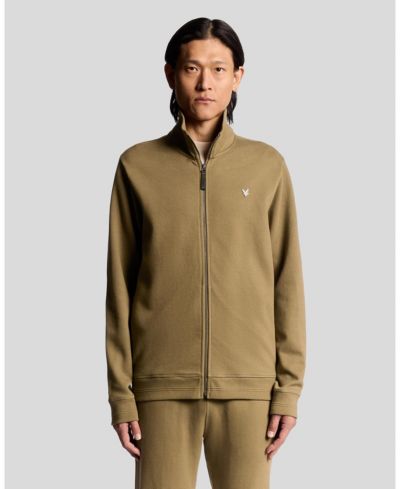 Мужская свитшот Lyle & Scott с диагональным плетением и молнией
