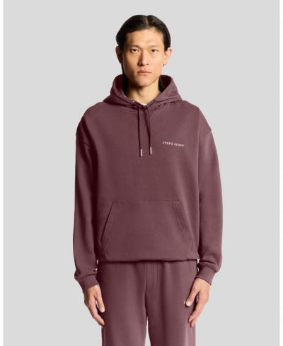 Мужское худи Lyle & Scott Script Brushback Pullover