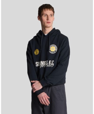 Lyle & Scott Мужское худи-толстовка Sunnies FC Graphic Pullover