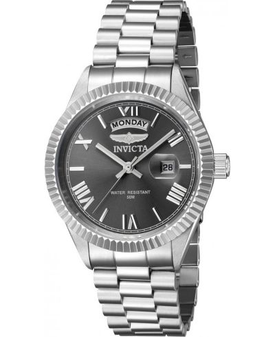 Invicta Men's 43937 Specialty Quartz 3 Hand Grey Dial Watch