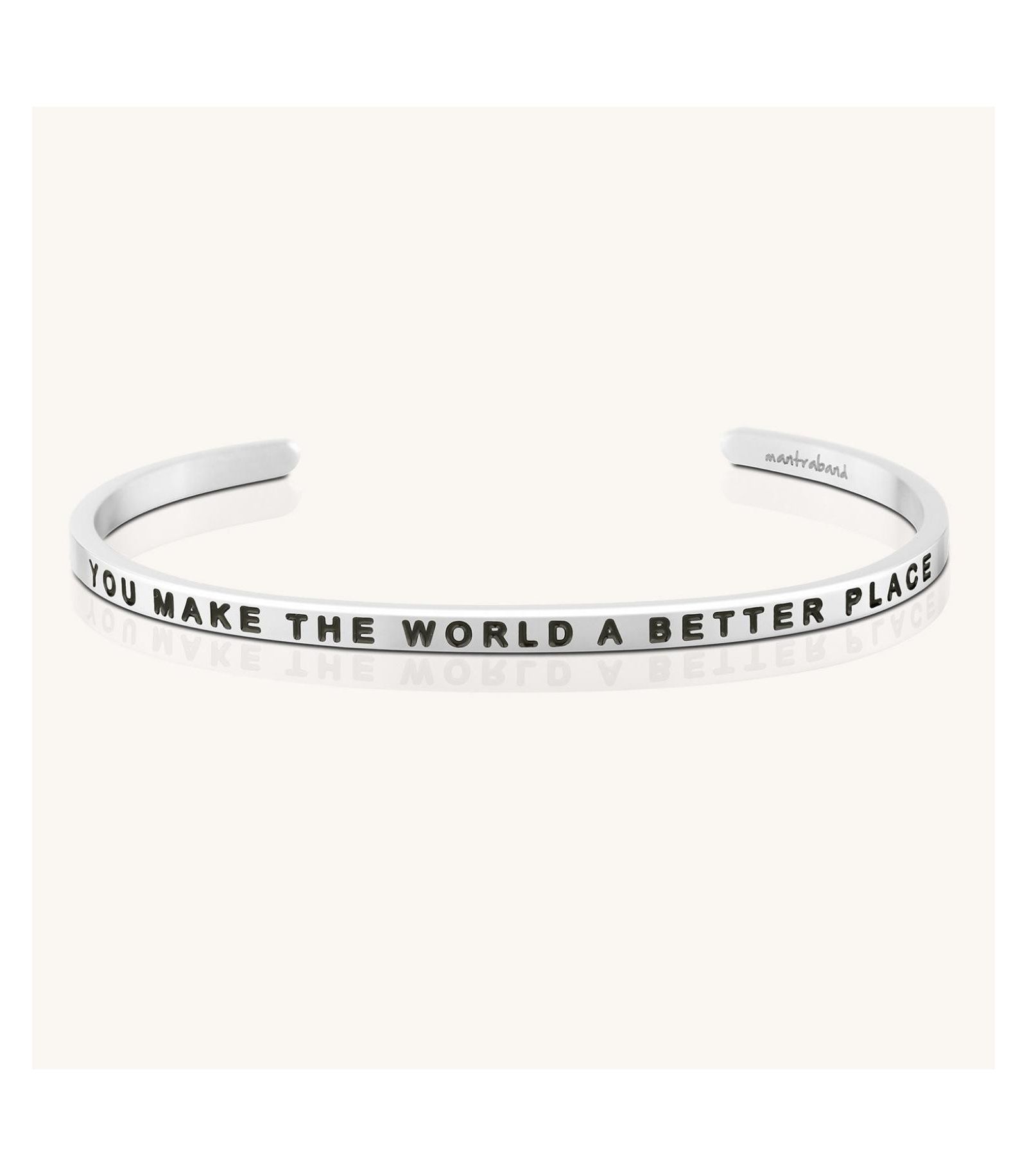 Mantra You Make The World A Better Place Bracelets
