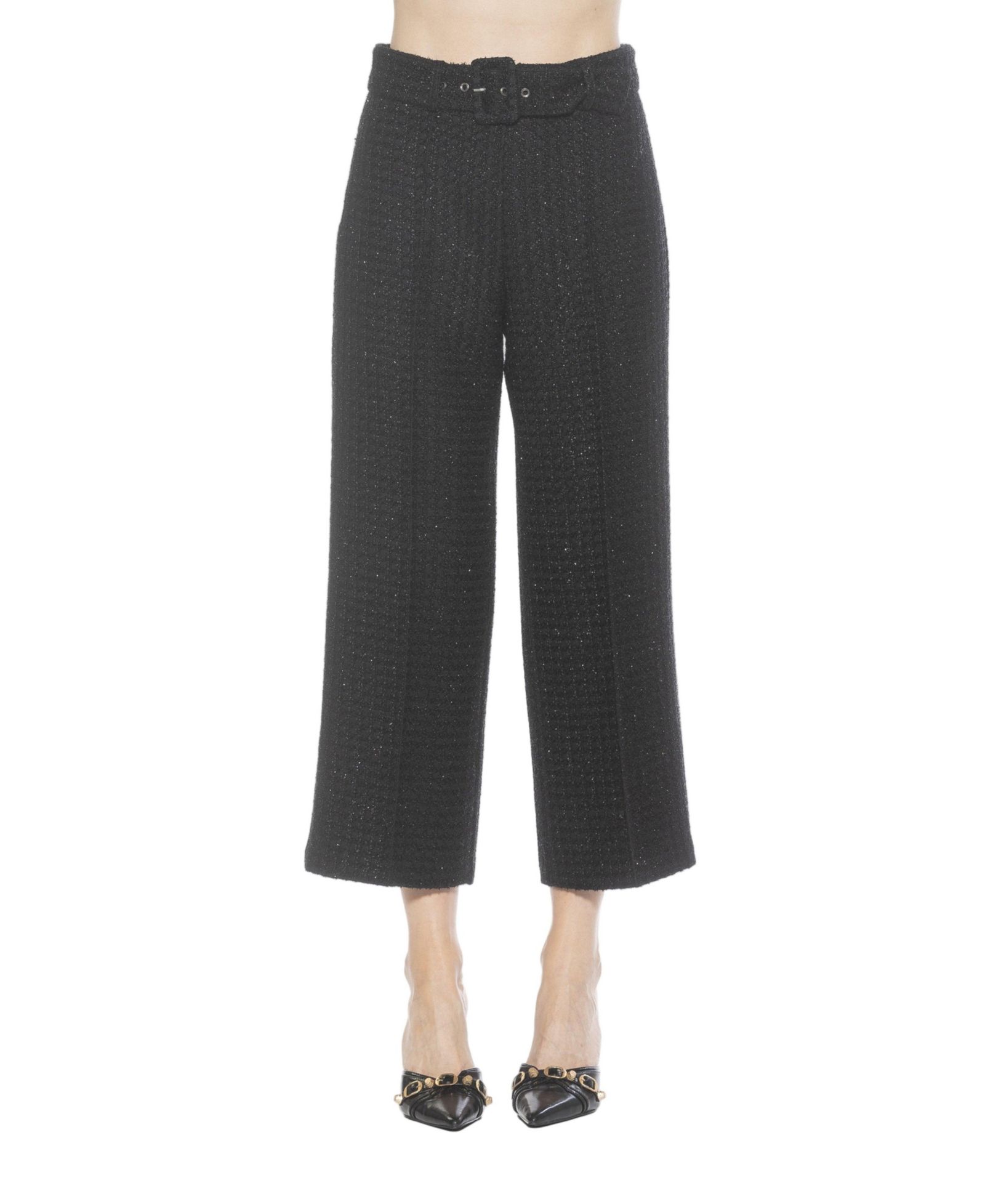Женские брюки Alexia Admor Caden Tweed Belted Wide Leg
