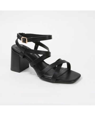 BERNESS Women's Roberta Strappy Block Heel Sandals