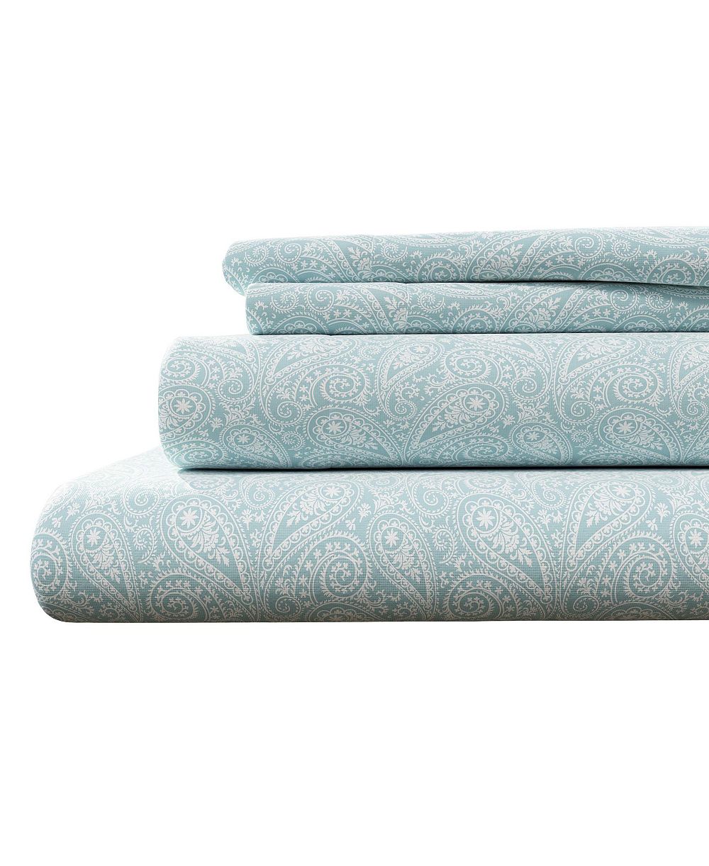 Linery & Co Ultra-Soft Turkish Cotton Flannel Winter Floral Print Sheet Set