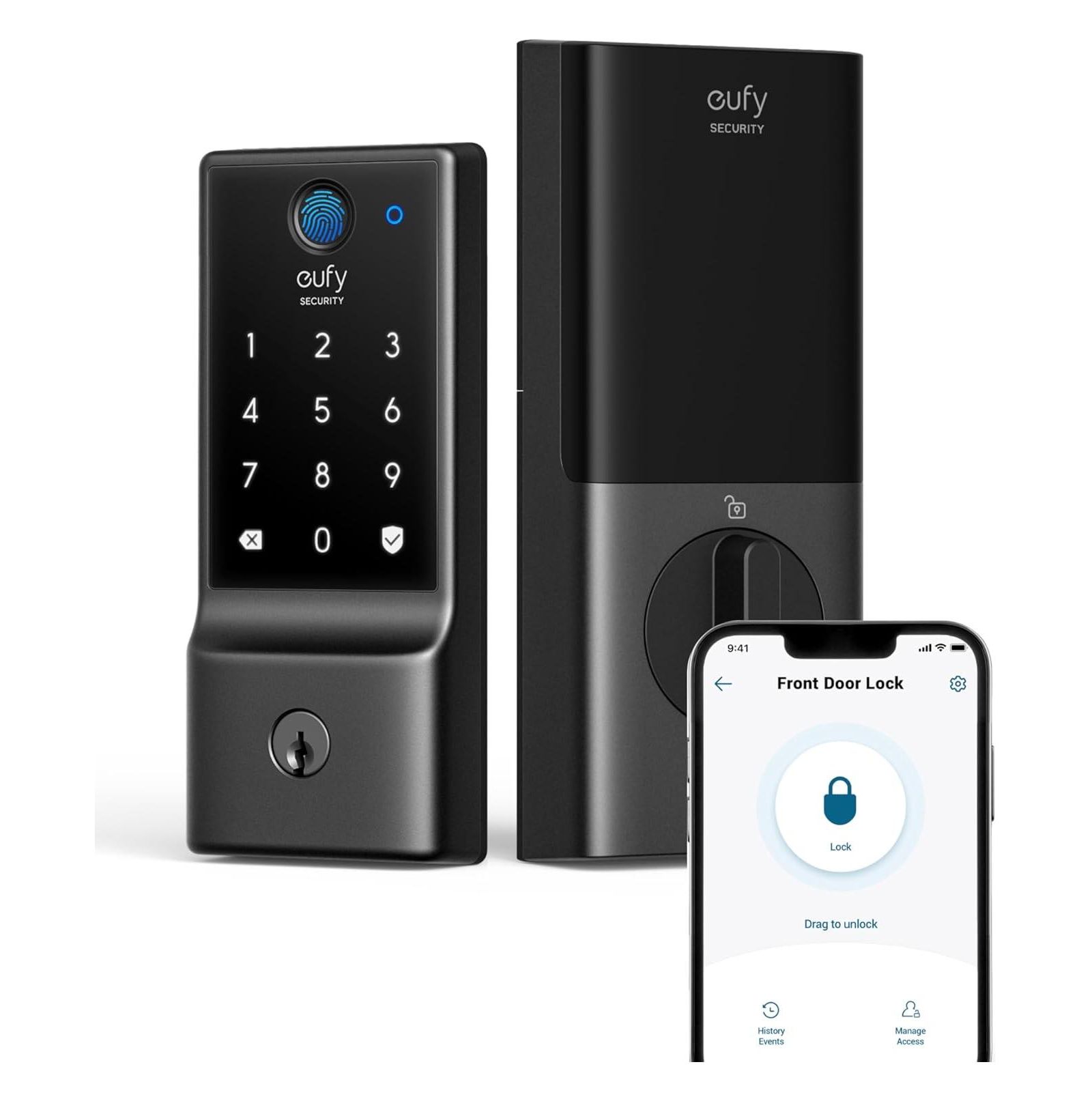 Eufy C220 Front Door Wireless Fingerprint Smart Lock
