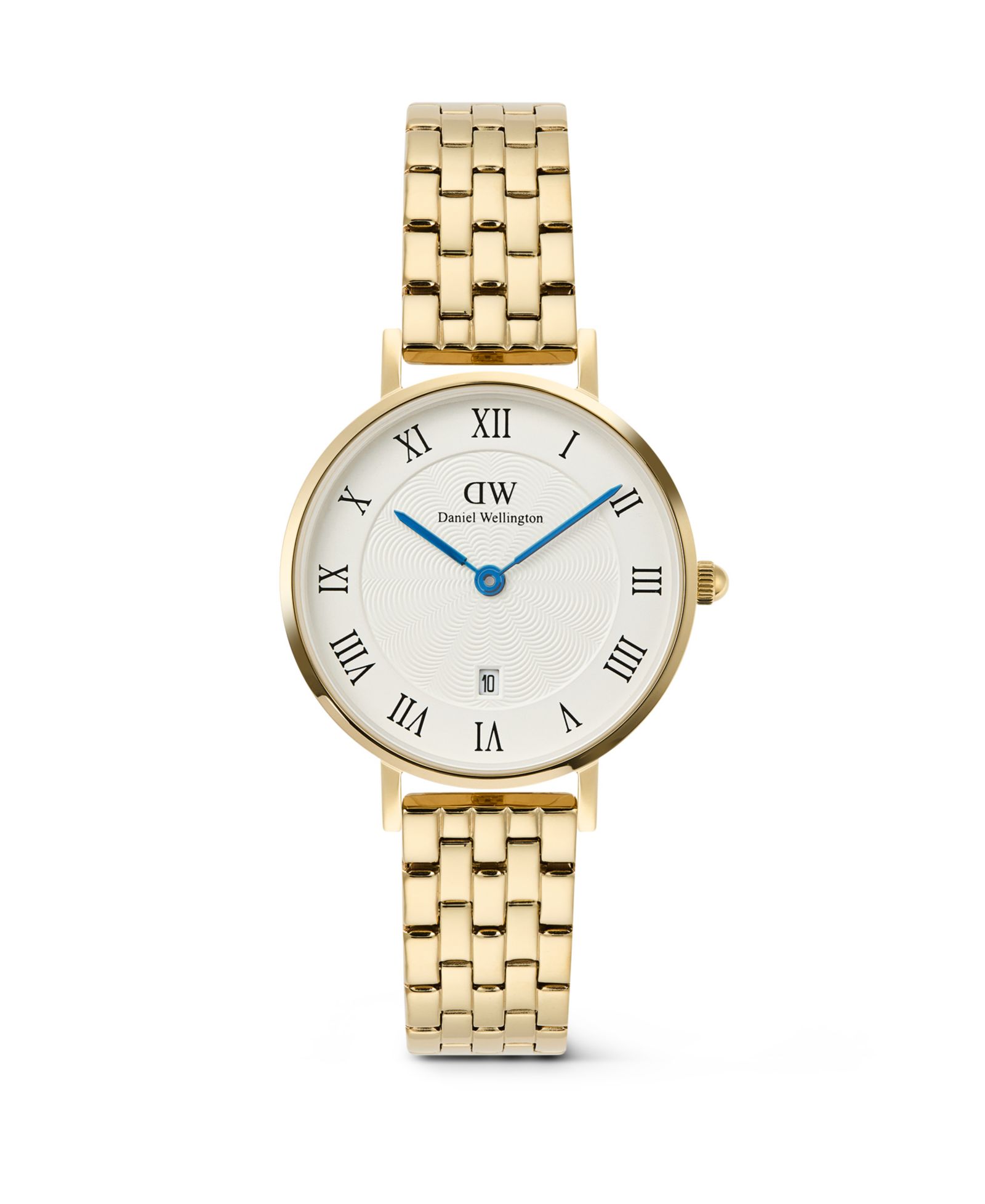Женские часы Daniel Wellington Date, золотистая нержавеющая сталь, 28mm
