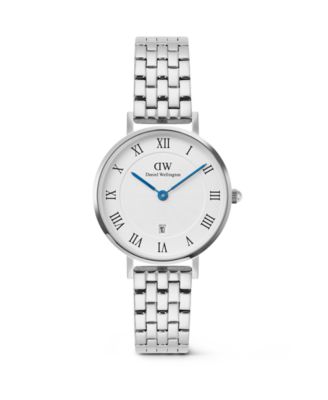 Daniel Wellington Женские часы Date из стали серебристого цвета, 28mm