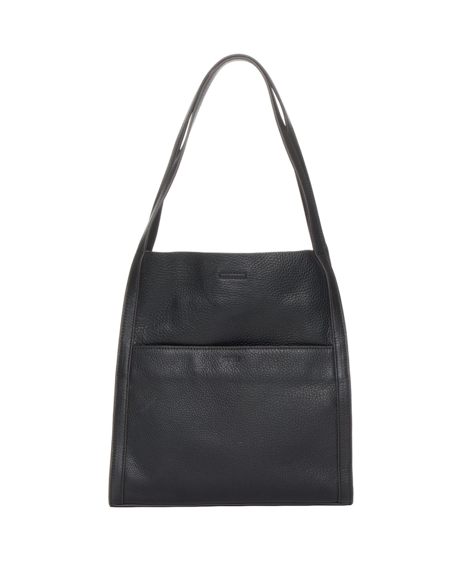 SUSU Pebbled Leather Work Tote, Everyday Pebble Leather Shoulder Bag