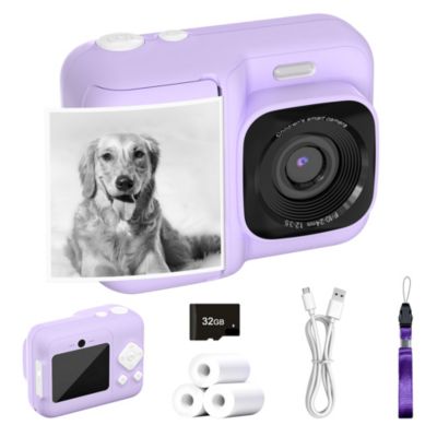 Фотоаппарат SWIFINT Kids Instant Print Camera, 1080P Digital Camera with 32GB SD Card & 3 Paper Rolls. Christmas Birthday Gift for 4-10 Year Old Girls Boys.