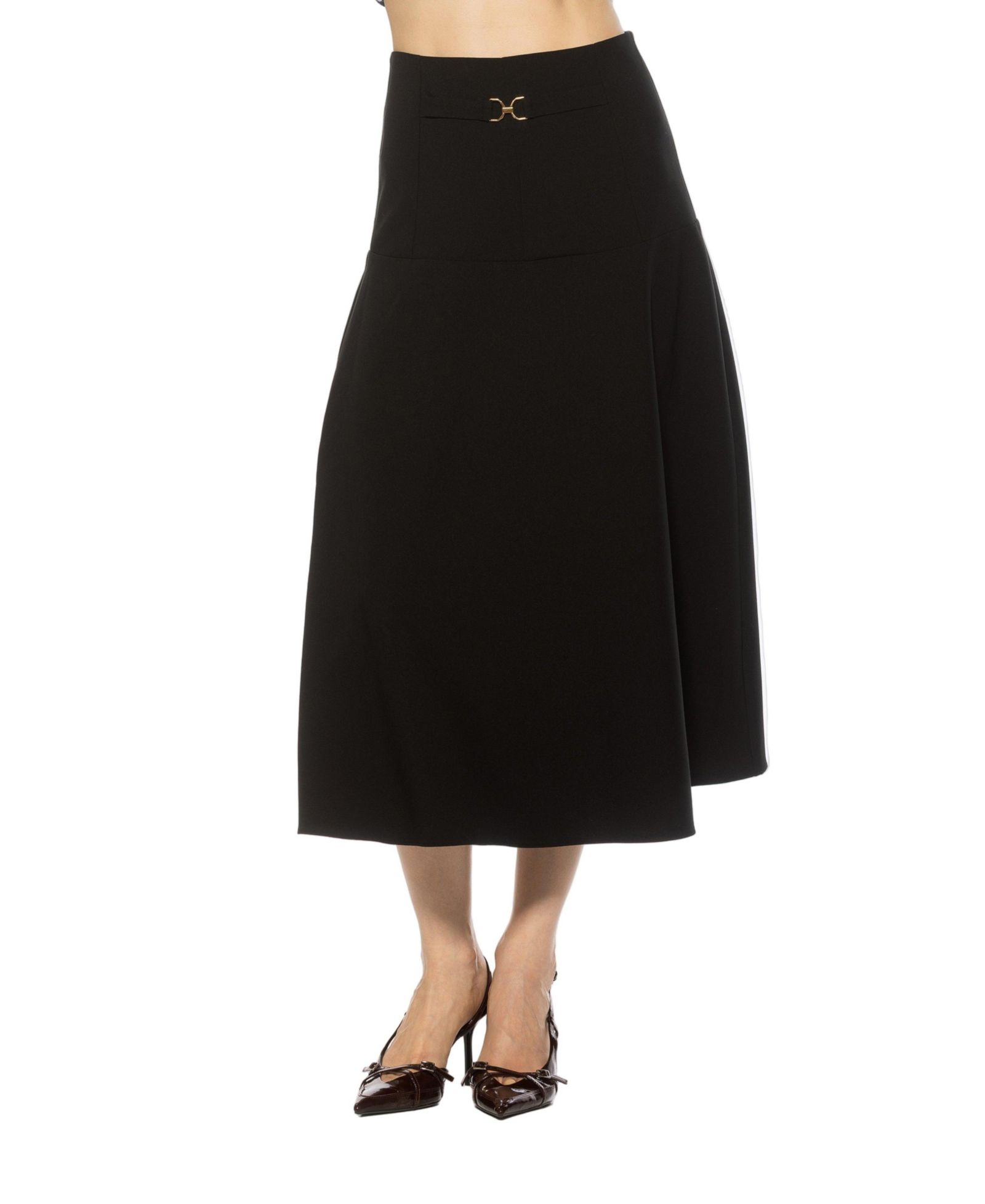 Alexia Admor Женский Eres Flared Midi Skirt With Front Detail