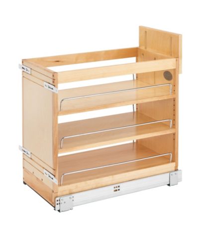 Rev-A-Shelf 11" Door/ Drawer Base Cabinet Organizer Soft-close, 448-BDDSC-11C