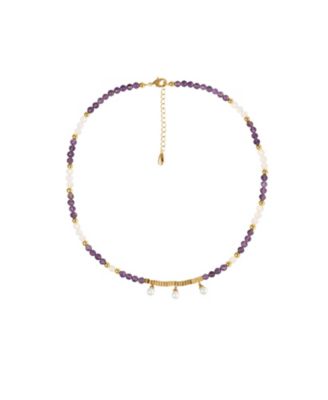 Purple & white & gold