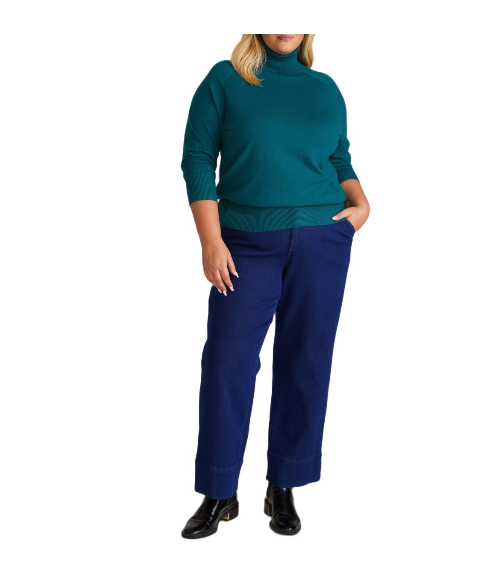 Universal Standard женская водолазка Plus Size Savvy Fine Knit Raglan