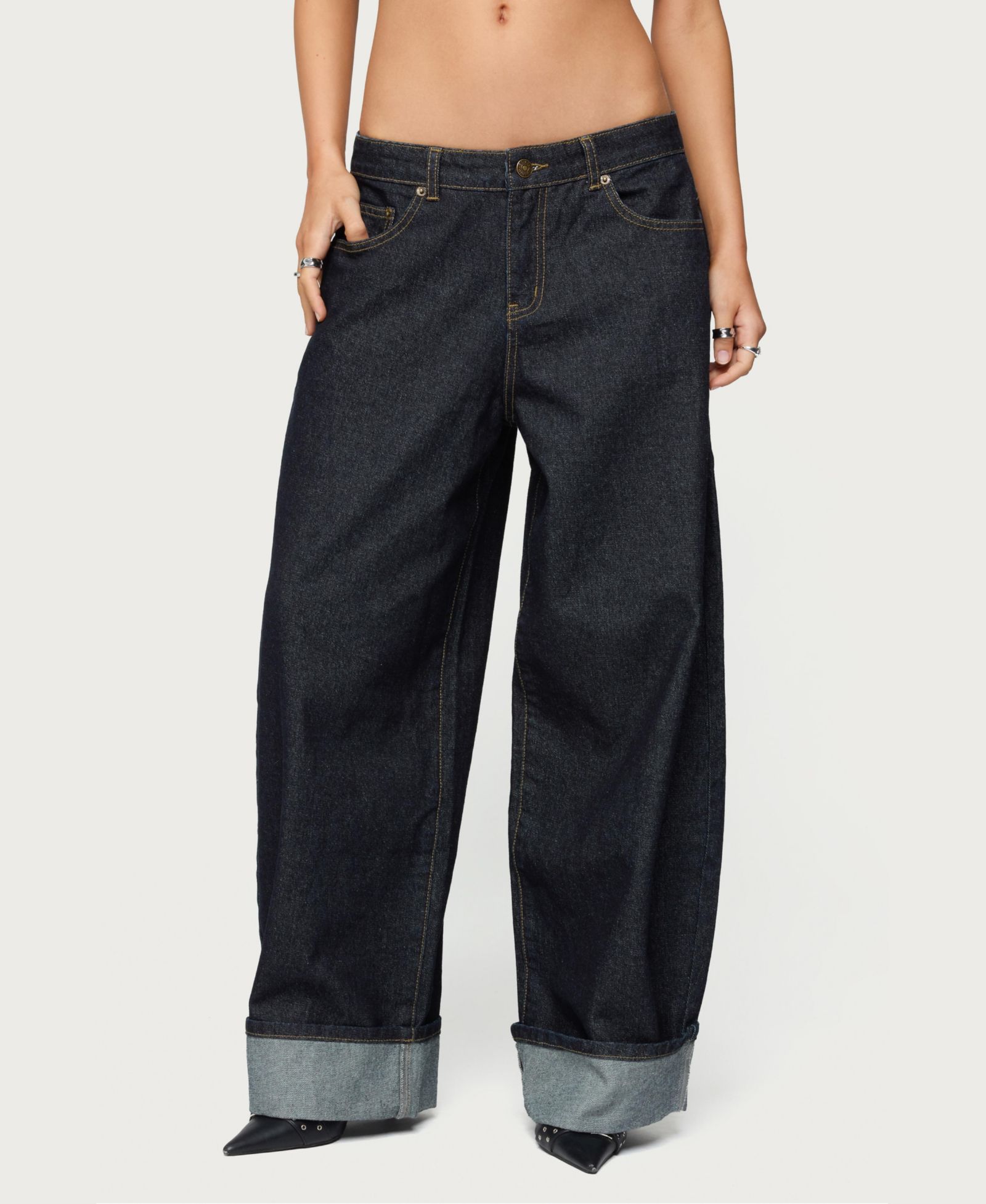 Женские джинсы Edikted Kella Low Rise Baggy