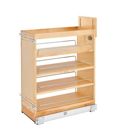 Rev-A-Shelf 10.25" Выдвижной органайзер для кухонного шкафа с мягким закрытием, 448-BCSC-9C