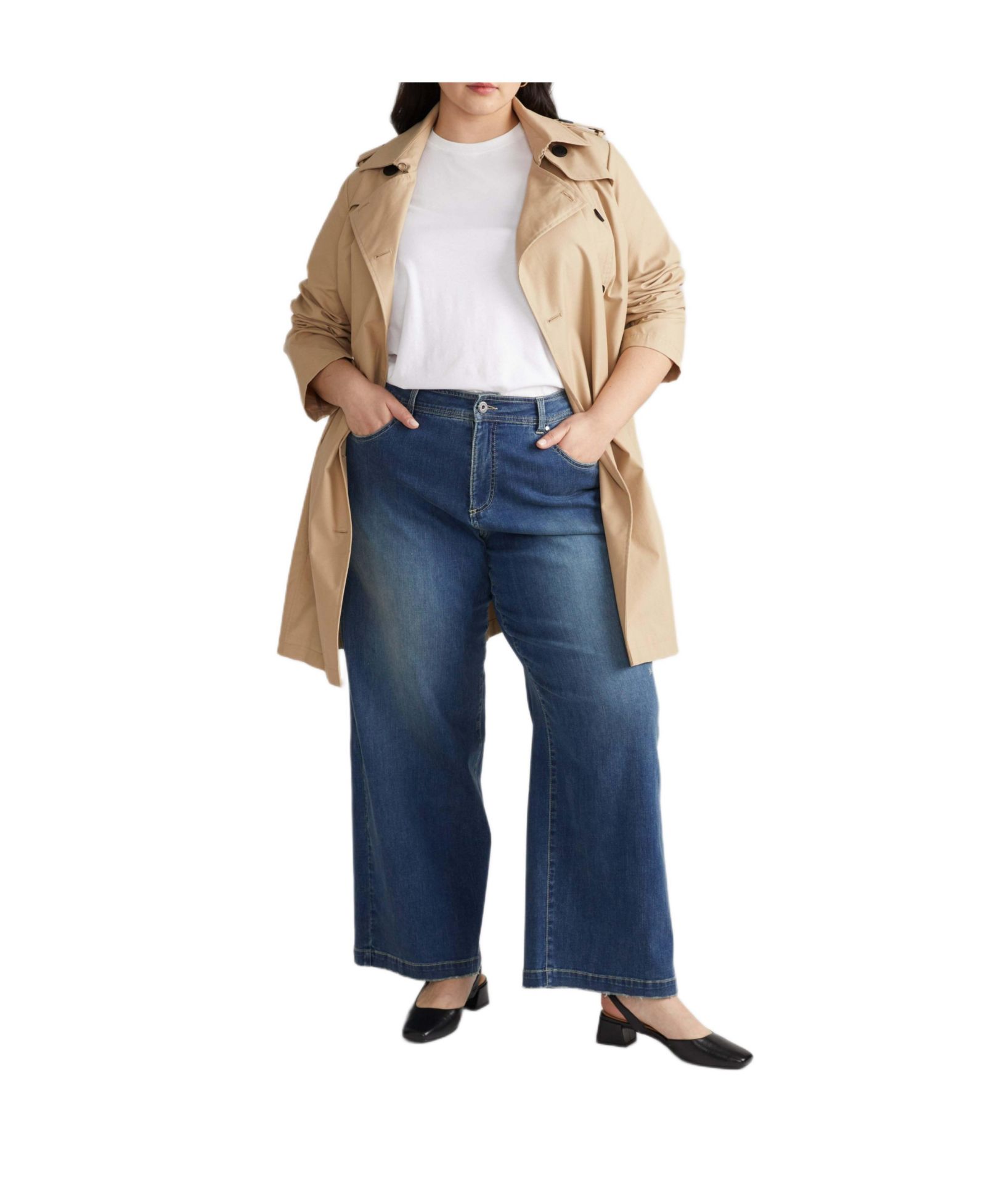 Женские джинсы Universal Standard Plus Size Comfort Denim Trouser