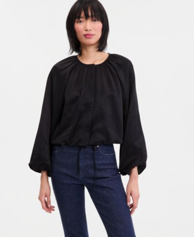 I.N.C. International Concepts Women's Blouson-Sleeve Cropped Jacket, Macy's Exclusive
