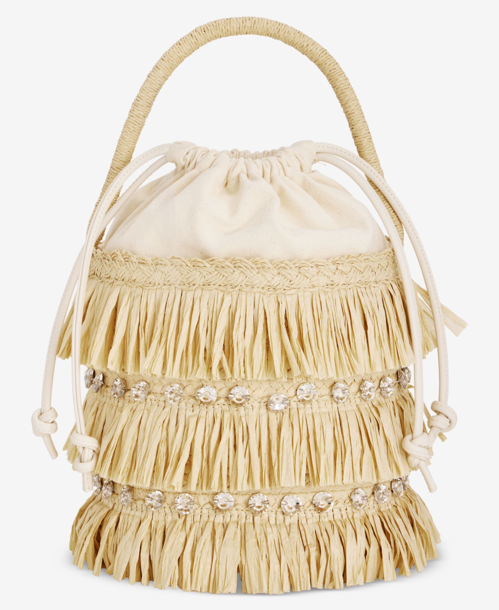 I.N.C. International Concepts Мини-сумка bucket bag с бахромой и кристаллами