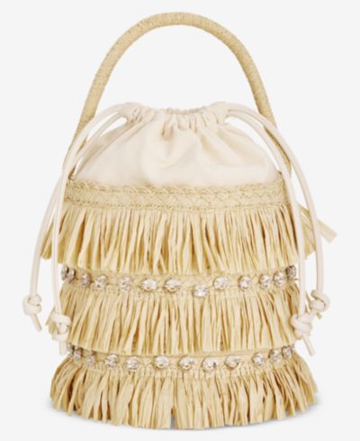 I.N.C. International Concepts Мини-сумка bucket bag с бахромой и кристаллами