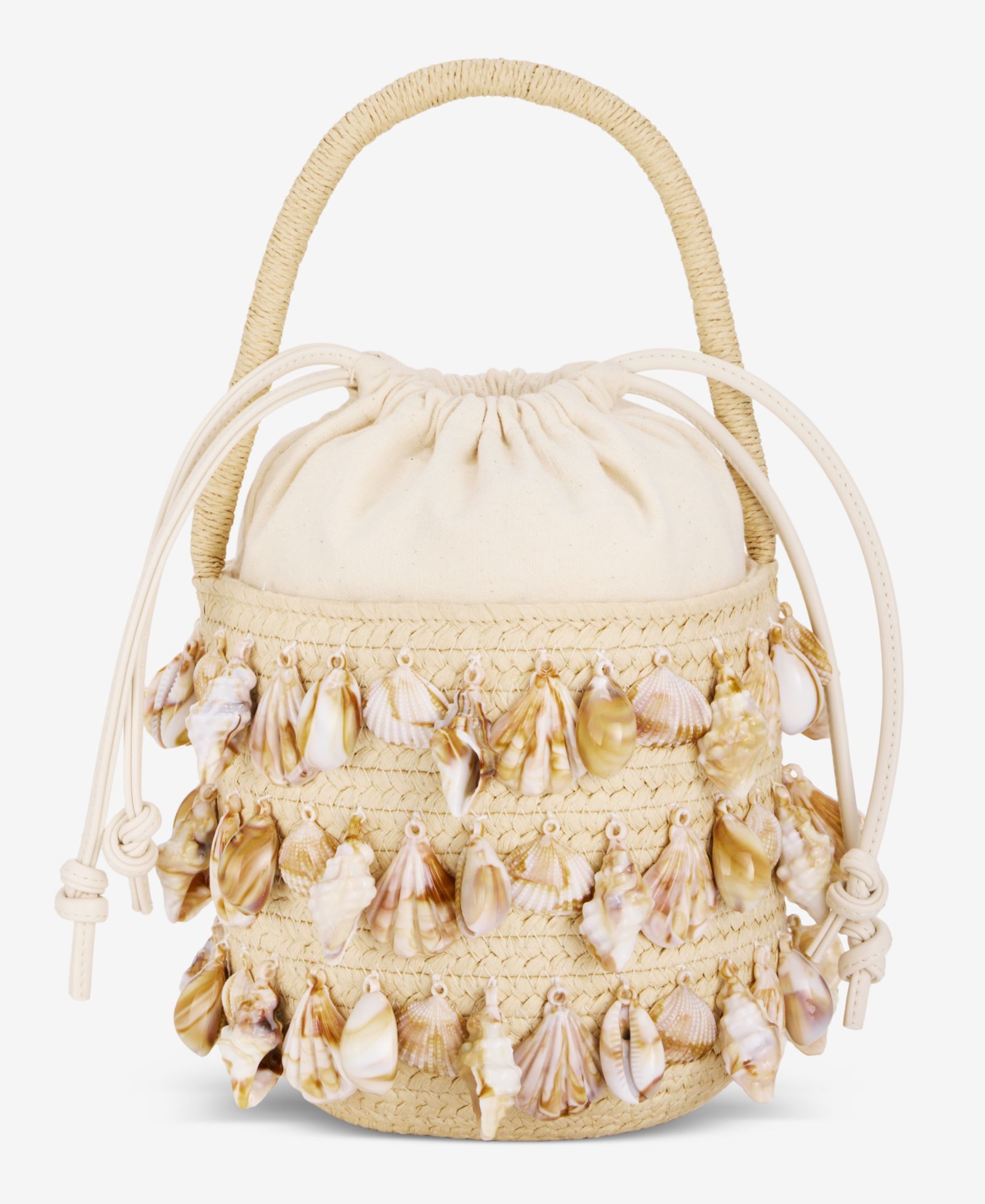 Ведерная сумка I.N.C. International Concepts Shell Embellished Straw Bucket Bag