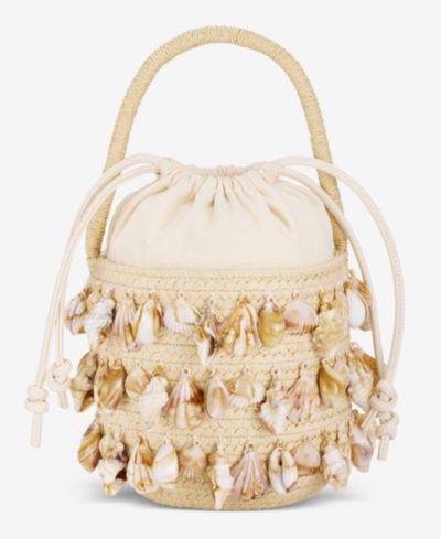 Ведерная сумка I.N.C. International Concepts Shell Embellished Straw Bucket Bag